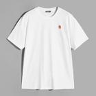 Romwe Guys Embroidery Detail T-shirt
