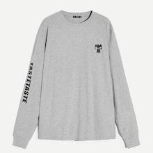 Romwe Guys Drop Shoulder Heather Knit Graphic Top