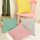 Romwe Plain Corduroy Cushion Cover 1pc