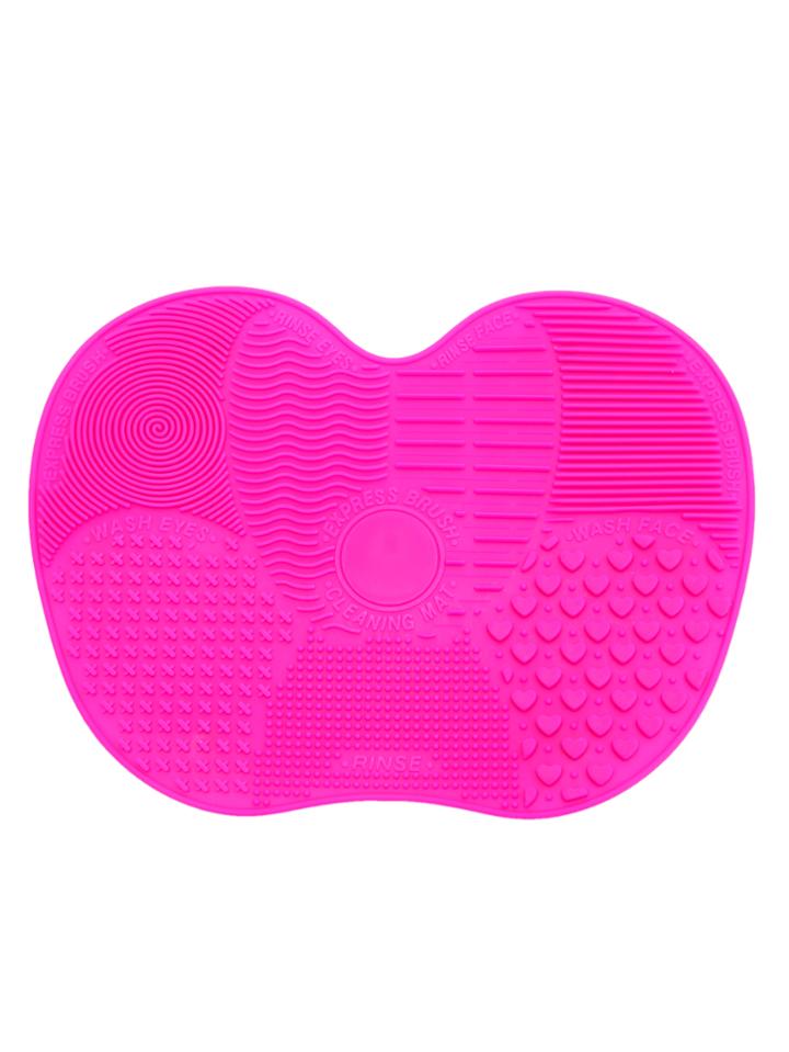 Romwe Hot Pink Apple Shaped Makeup Brush Cleaner