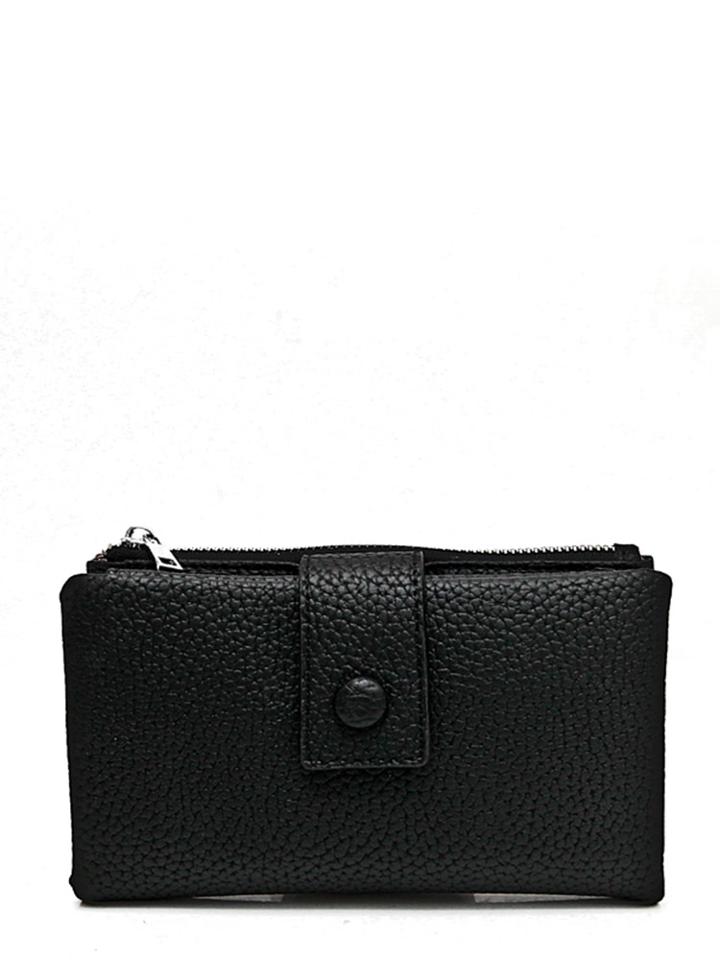 Romwe Foldover Pu Clutch Bag