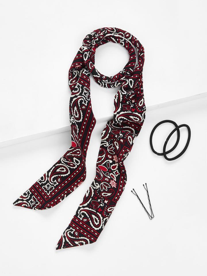 Romwe Hair Tie & Clips & Headband Set