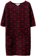 Romwe Stars Pattern Pockets Dress
