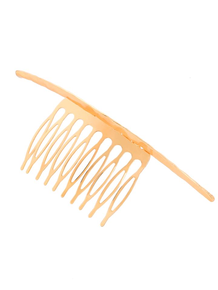 Romwe Golden Crescent Hair Comb
