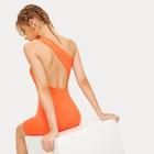 Romwe Cut Out Skinny One Shoulder Dress