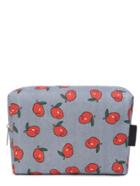 Romwe Fruits Print Zipper Up Cosmetic Bag
