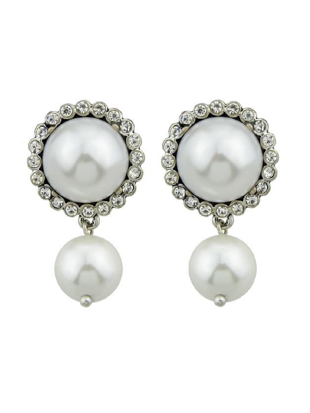 Romwe Vintage Pearl Earrings
