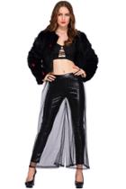Romwe Romwe Dual-tone Black Pants