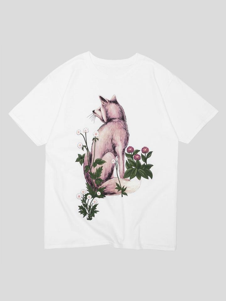 Romwe Men Animal Print Tee
