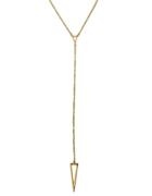 Romwe Gold Long Chain Necklace