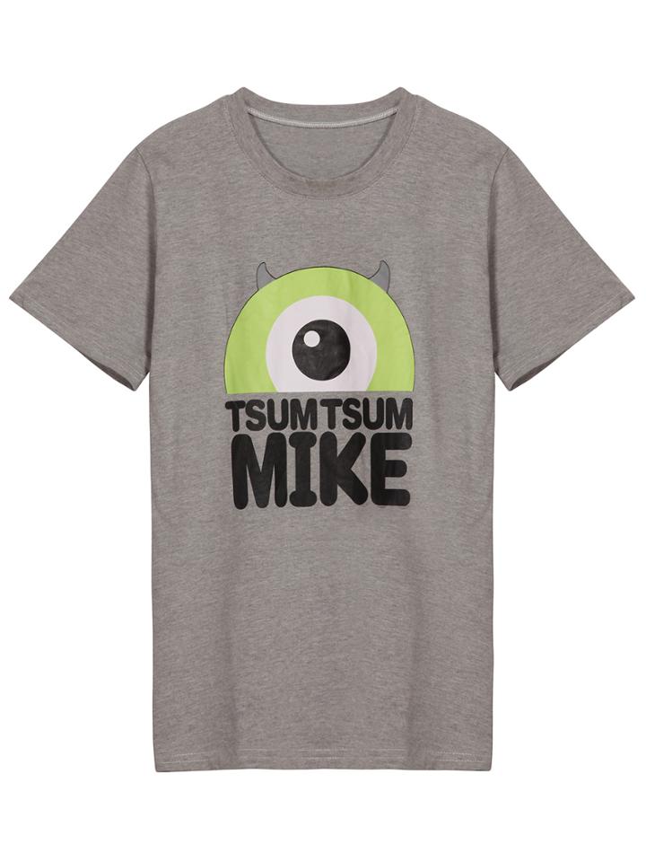 Romwe Eye Mike Print T-shirt