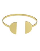 Romwe Gold Plated Open Cuff Bracelet