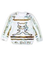 Romwe White Long Sleeve Fox Print Sweatshirt