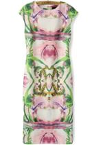 Romwe Floral Print Body Conscious Dress