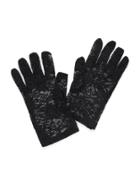 Romwe Embroidered Lace Gloves