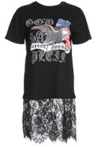 Romwe Romwe U.s Flag Print Dual-tone Black Short-sleeved T-shirt