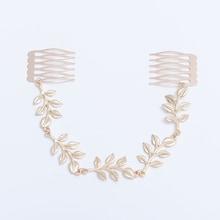 Romwe Metal Leaf Hair Accessories