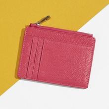 Romwe Zipper Detail Card Pouch