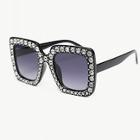 Romwe Rhinestone Decorated Sunglasses