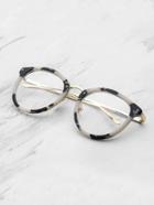Romwe Marble Frame Clear Lens Glasses