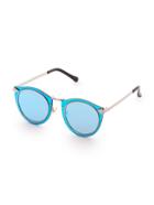 Romwe Double Frame Blue Lens Sunglasses