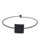 Romwe Black Thin Simple Design Bracelet