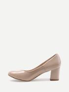 Romwe Nude Patent Leather Heels