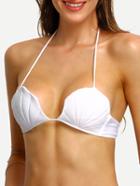 Romwe Halter Seashell Bikini Top
