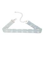 Romwe Light Blue Ripped Denim Choker