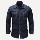 Romwe Men Pocket Front Denim Shirt