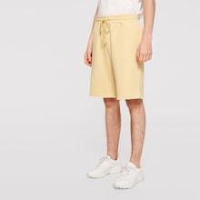 Romwe Guys Drawstring Waist Raw Hem Bermuda Shorts