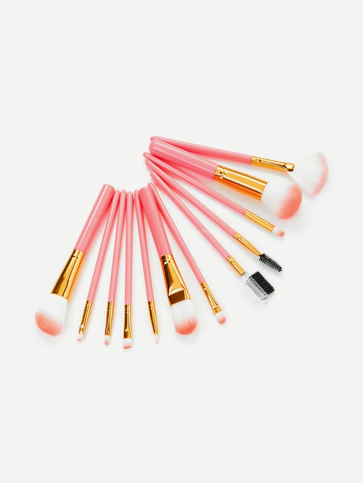 Romwe Professional Makeup Brush 12pcs With Bucket