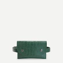 Romwe Croc Pattern Bum Bag