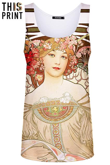 Romwe This Is Print Goddess Print Vest