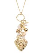Romwe Gold Plated Long Pendant Necklace For Women