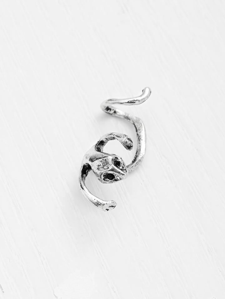 Romwe Metal Gecko Design Ear Cuff 1pcs
