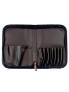 Romwe Faux Leather Makeup Bag