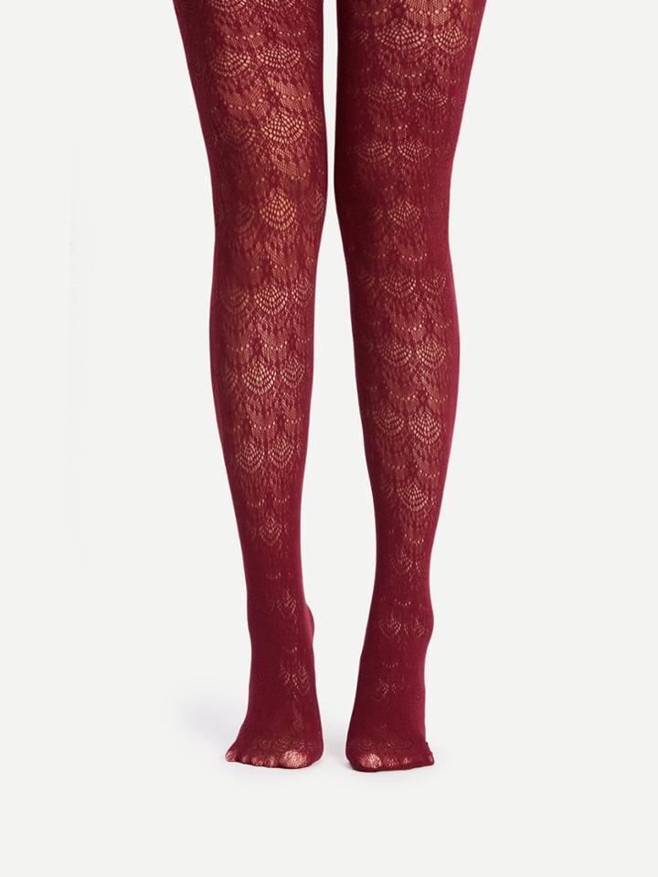 Romwe Crochet Lace Tights