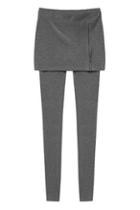 Romwe Elastic Skinny Grey Pants