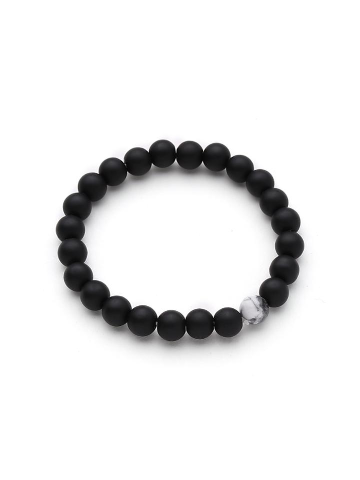 Romwe Beads Embellished Handmade Bracelet