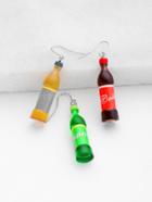 Romwe Coke Bottle Shaped Drop Earrings 3pcs