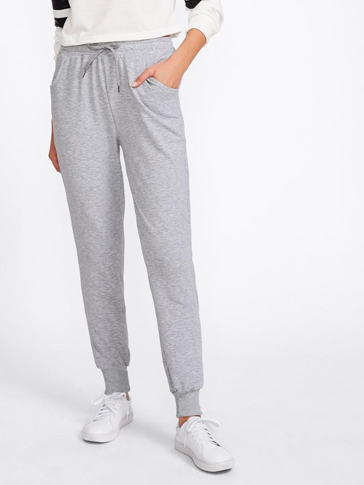 Romwe Marled Track Pants