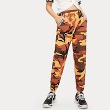 Romwe Camouflage Print Pocket Detail Pants