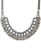 Romwe Silver Diamond Chain Necklace