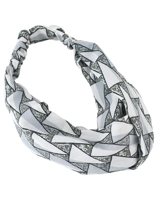 Romwe White Beach Style Wide Elastic Headband For Women