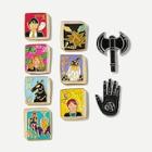 Romwe Figure & Hand Detail Brooch Set 9pcs