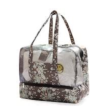 Romwe Flower Print Storage Bag
