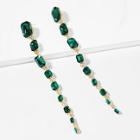 Romwe Multi Layered Crystal Drop Earrings