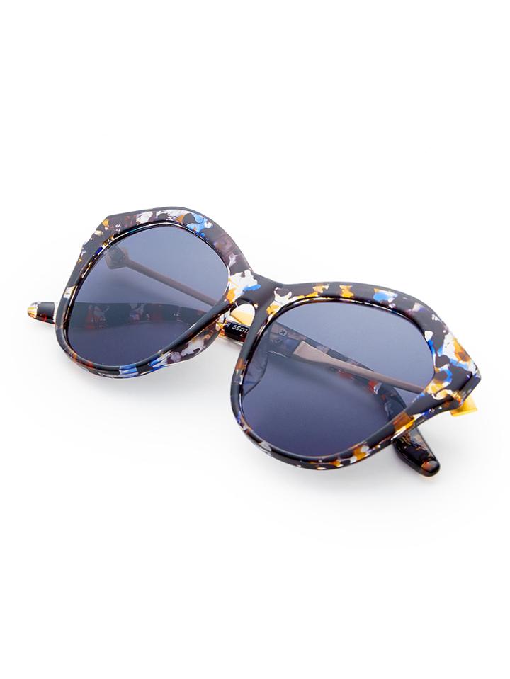 Romwe Watercolor Frame Sunglasses