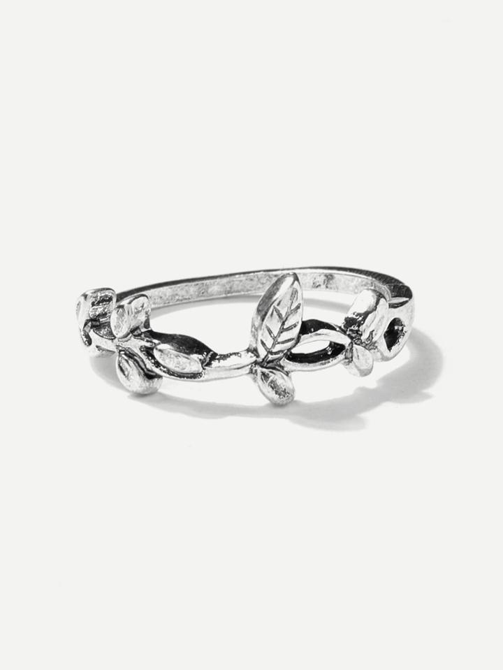 Romwe Leaf Design Ring